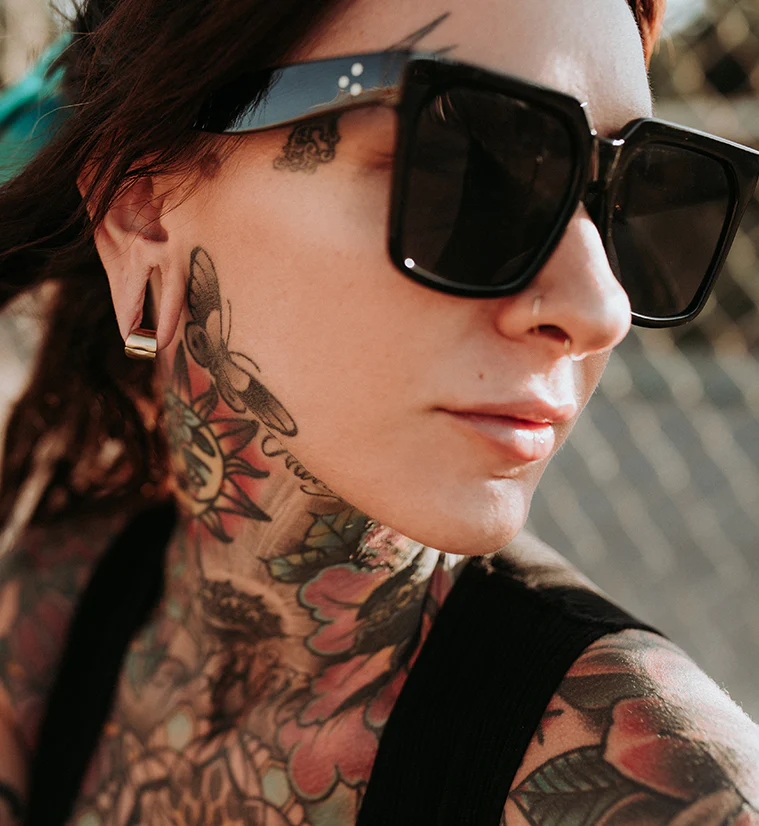 Black PVD Stainless Steel Hinged Stretched Ear Cuffs - Image 6