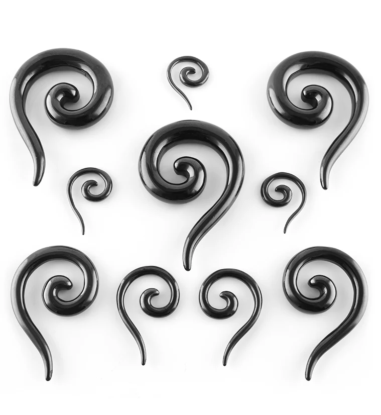 Black PVD Stainless Steel Tail Spirals - Image 4