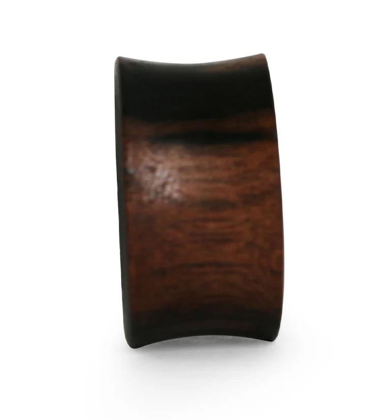 Black & Red Wood Skateboard Concave Tunnel Plugs - Image 4
