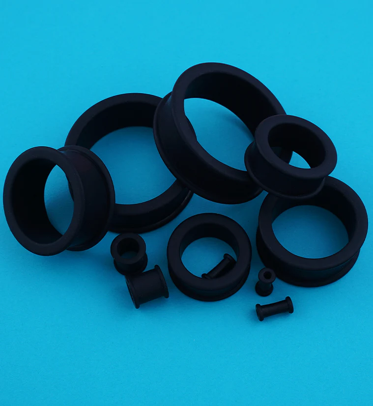 Black Silicone Tunnels - Image 2