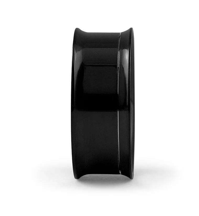 Black Stainless Steel Internally Threaded Tunnel Plugs - Image 2