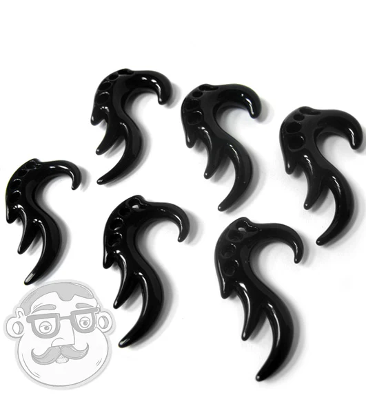 Black Tribal Antler Hanger Talon Plugs - Image 2