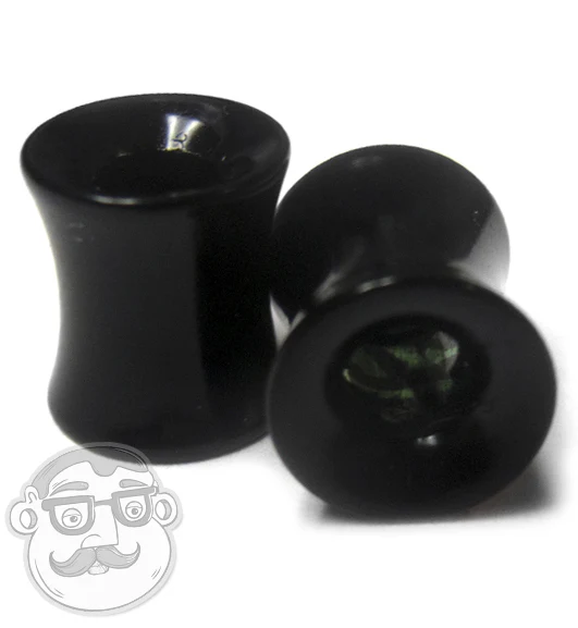 Black Tunnels With Heated Tiger Design Inlay - Image 4