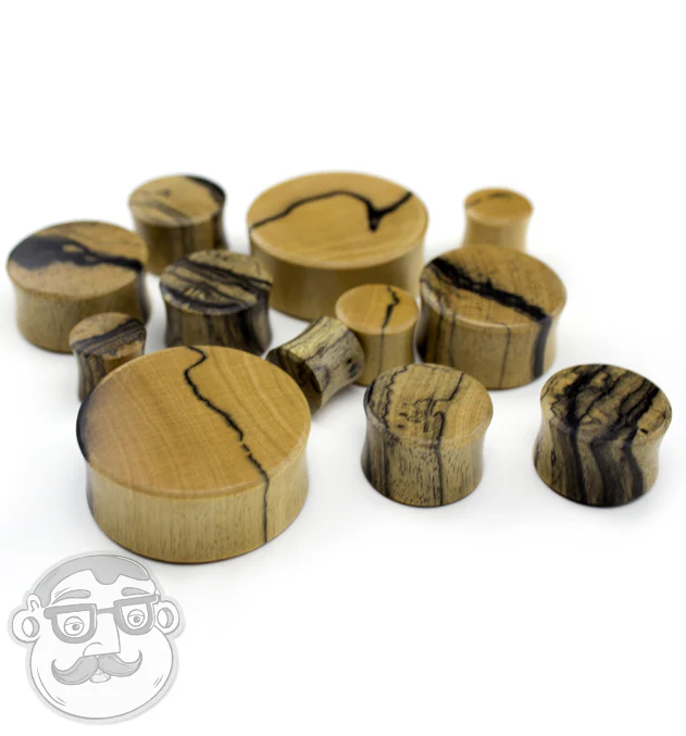 Black & White Ebony Wood Plugs - Image 3