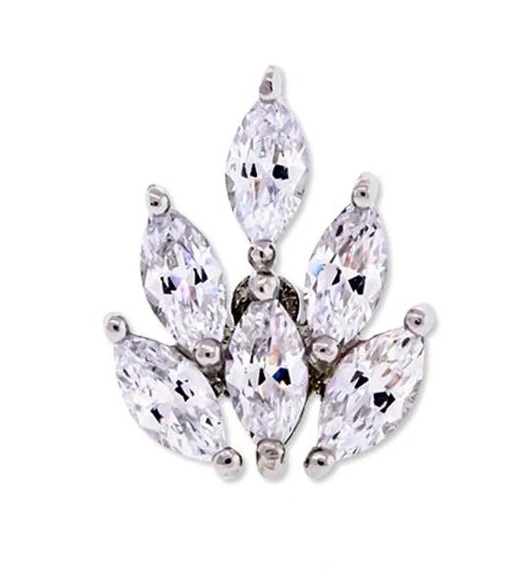 Marquise CZ Cartilage Barbell