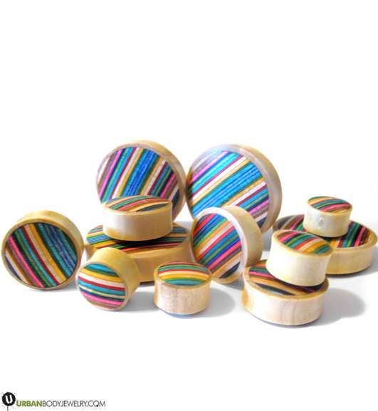 Blonde Wood Skateboard Plugs - Image 3