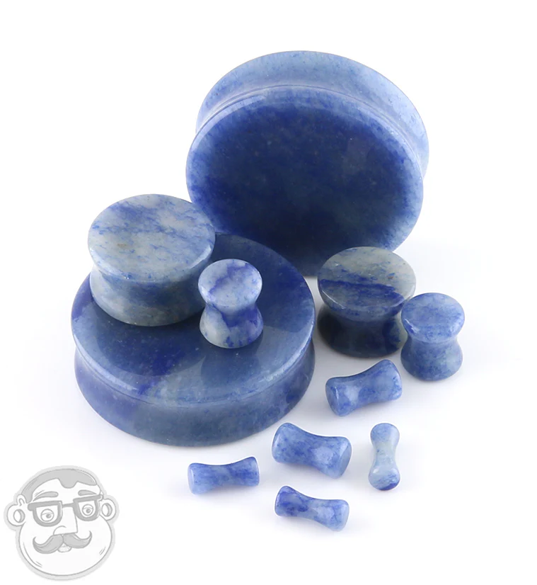 Blue Aventurine Stone Plugs - Image 3