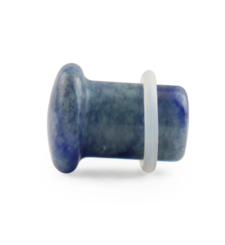 Blue Aventurine Stone Plugs - Single Flare - Image 5
