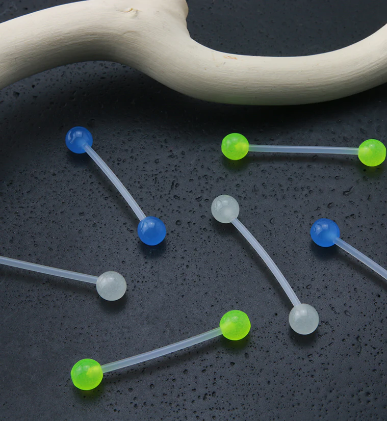 Blue Bioflex Glow in the Dark Barbell - Image 3
