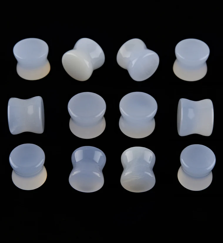 Blue Chalcedony Stone Plugs - Image 2