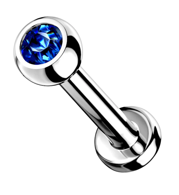 Blue Gem Titanium Internally Threaded Flat Back Post
