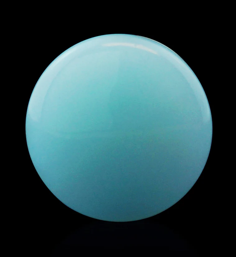 Blue Glow in the Dark Glass Plugs - Single Flare - Image 9