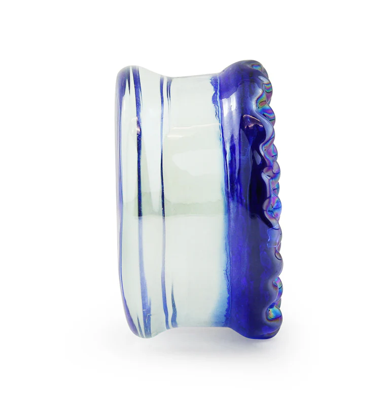 Blue Iridescent Glass Plugs - Image 4