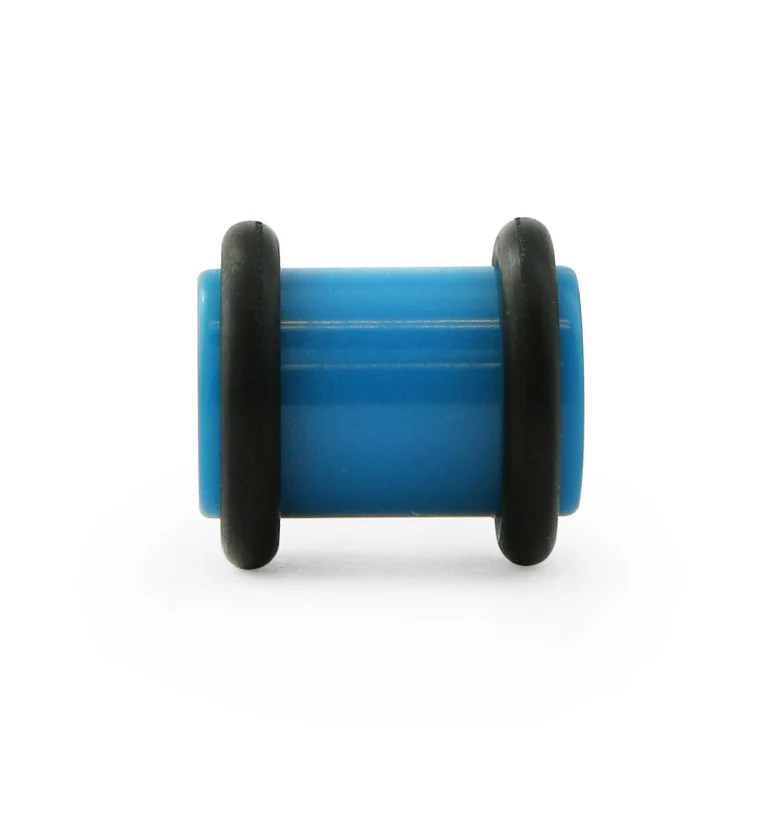 Blue No Flare Acrylic Plugs - Image 3