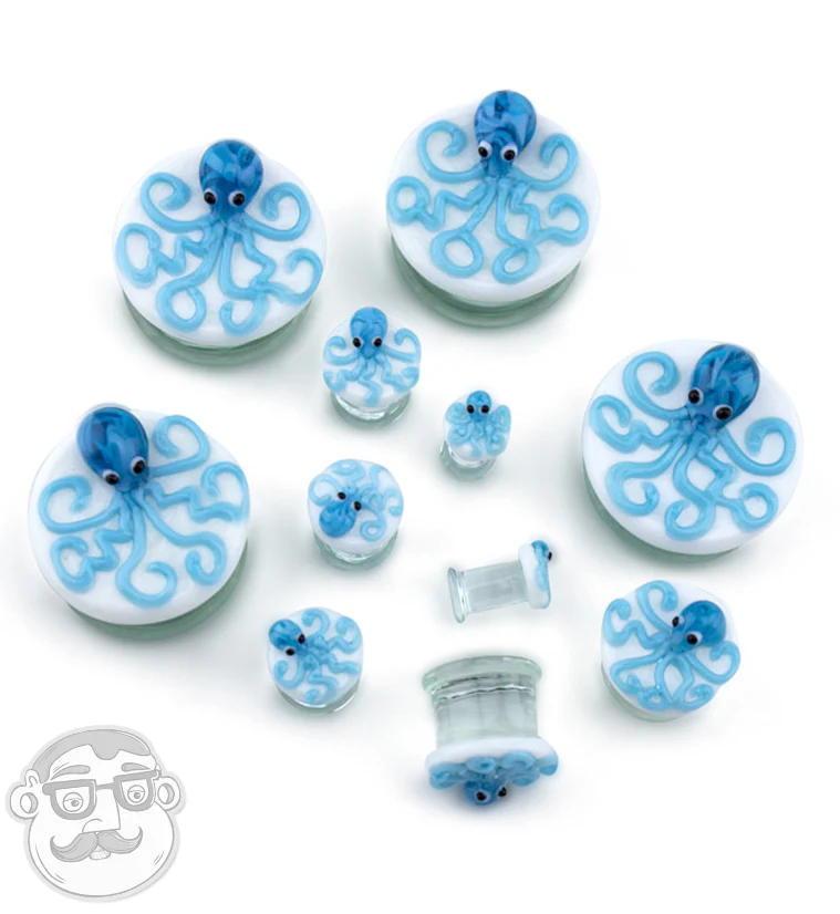 Blue Octopus Glass Plugs - Image 5