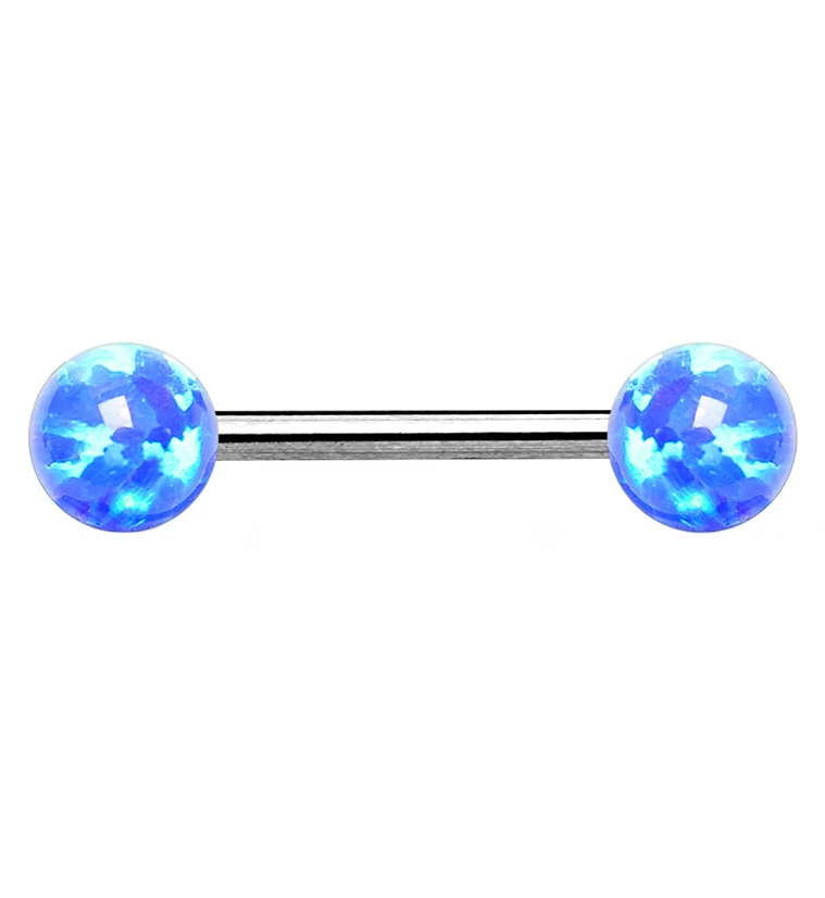 Blue Opalite Barbell (1 piece)