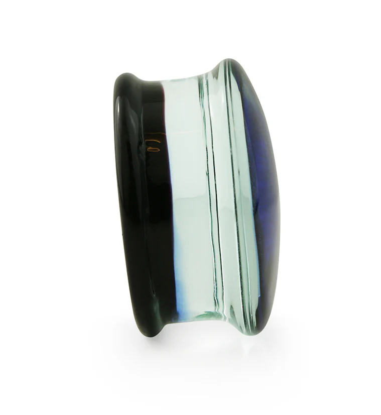 Blue & Red Dichroic Glass Plugs - Image 5