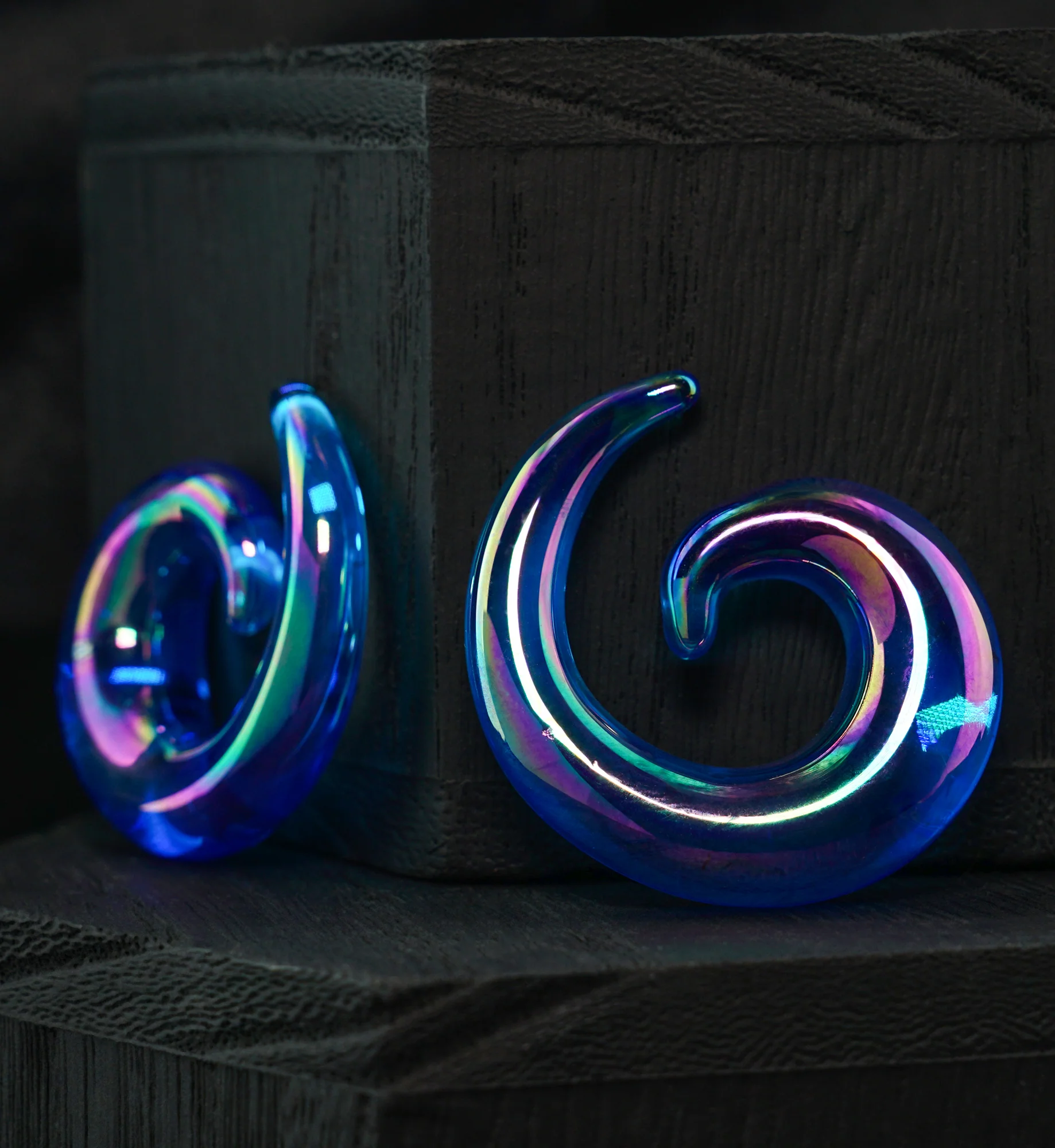 Blue Rogue Glass Spirals - Image 2