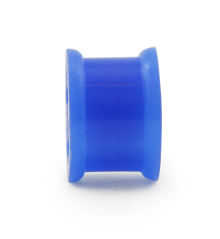 Blue Silicone Anchor Tunnel Plugs - Image 3