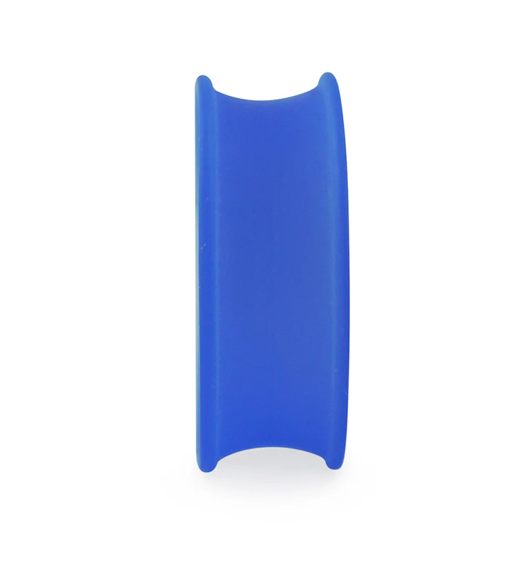 Blue Silicone Ear Skins Tunnels - Image 5