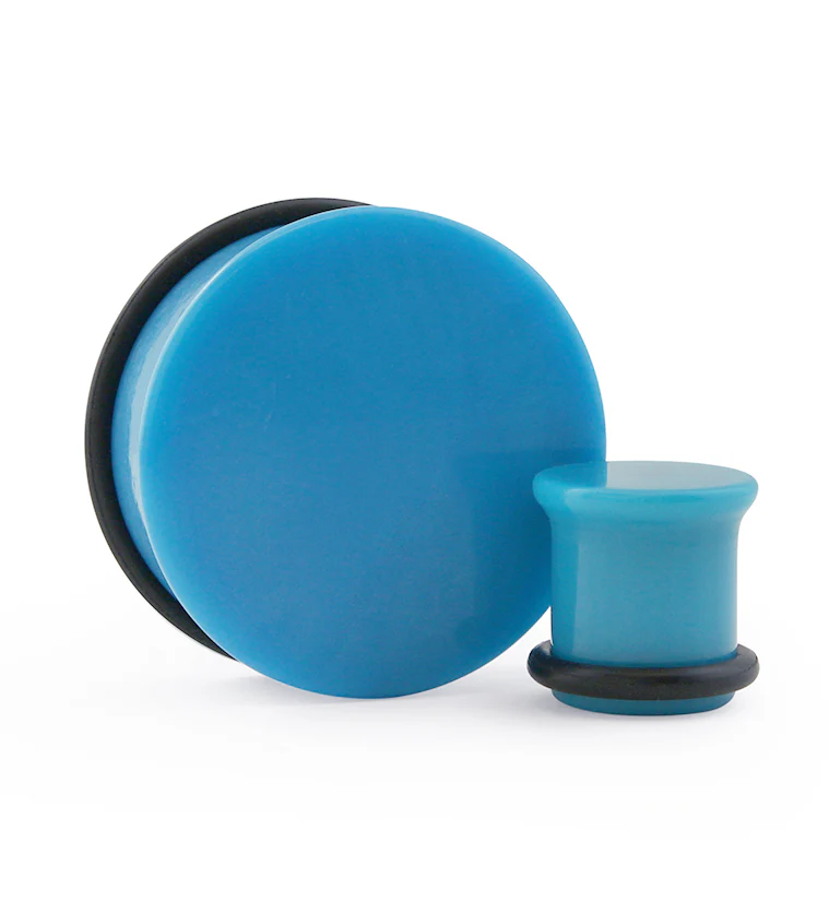 Blue Single Flare Plugs