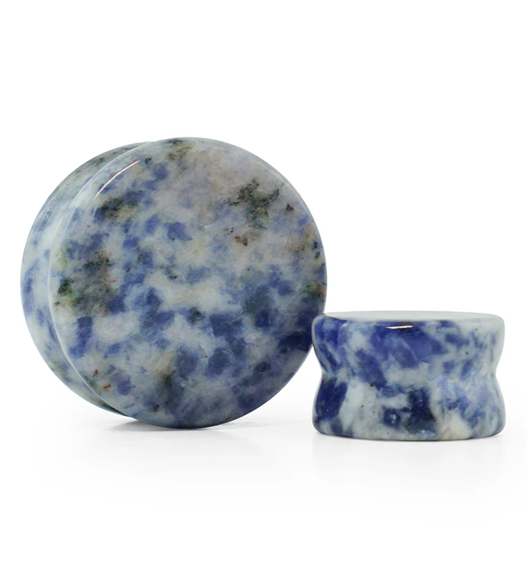 Blue Spot Jasper Stone Plugs - Image 7
