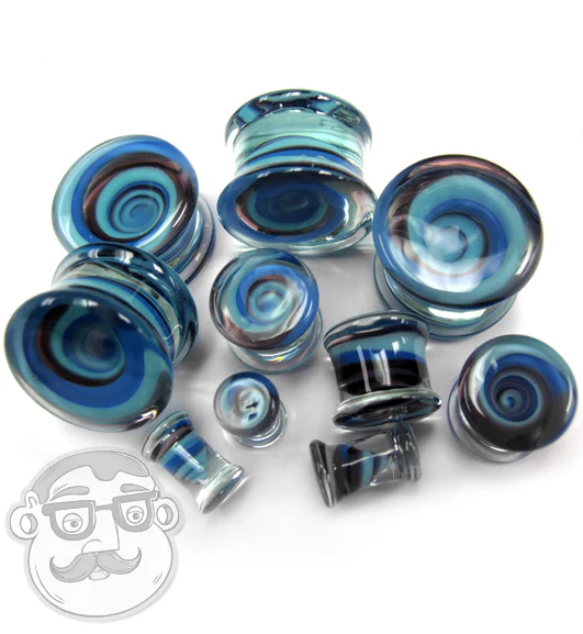 Blue Vortex Glass Plugs - Image 5