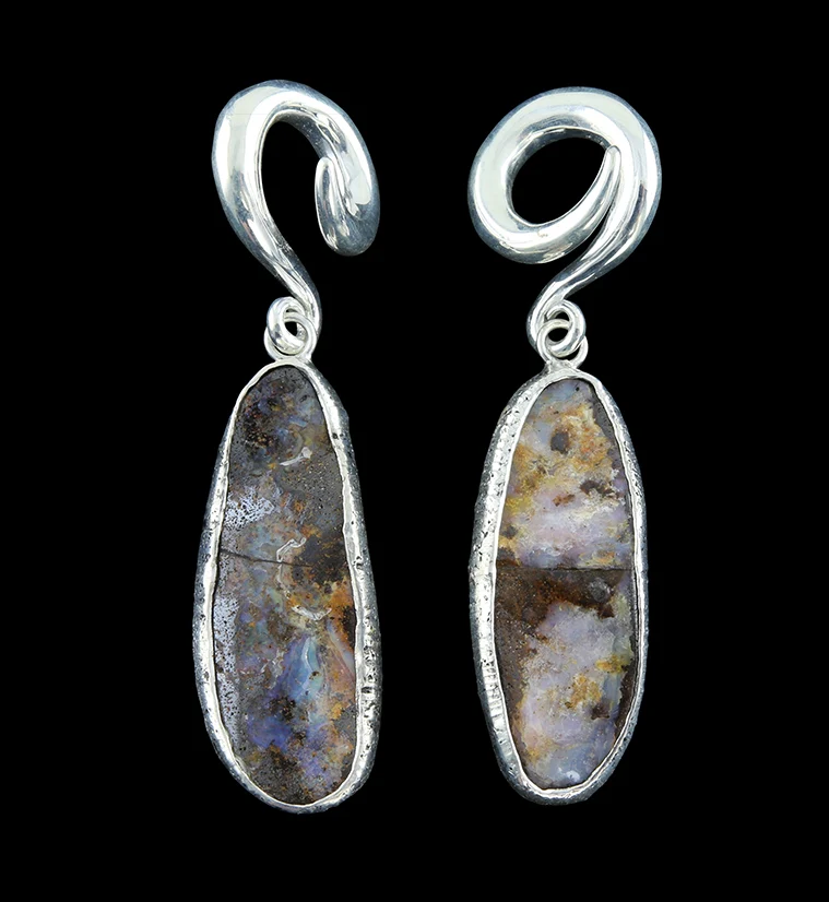 Boulder Opal Ear Weights Version 1 (IMPERFECT)