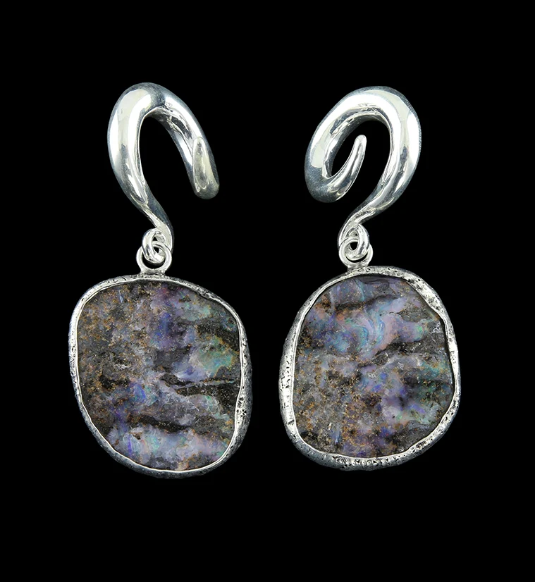 Boulder Opal Ear Weights Version 2