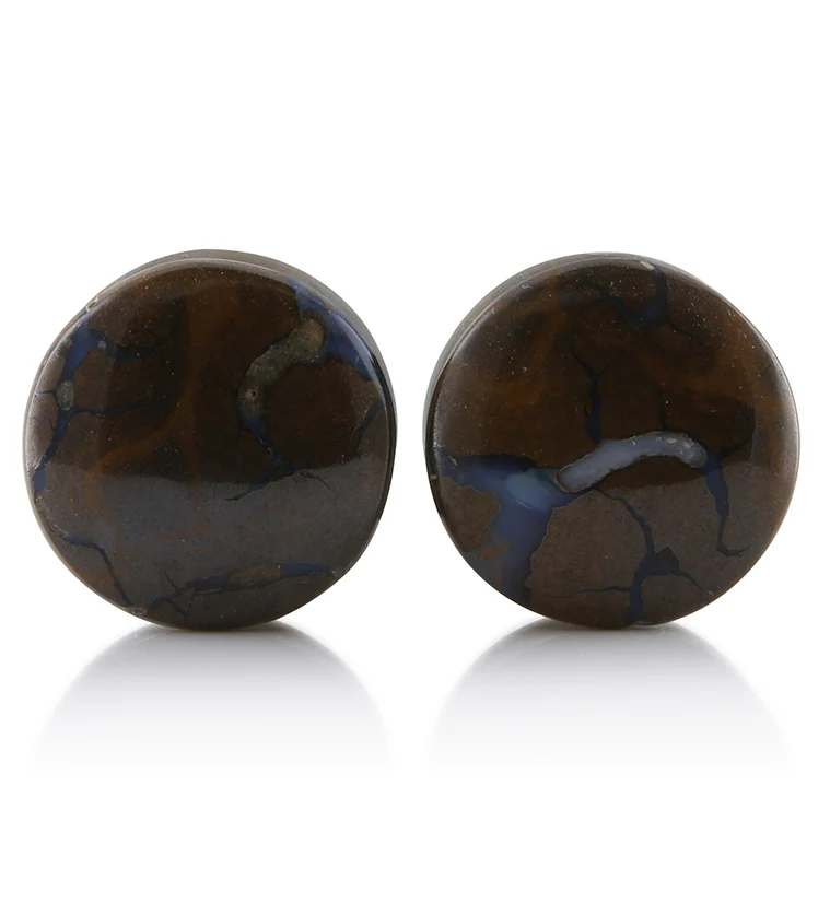 Boulder Opal Plugs 3-4" (19mm) Version 5