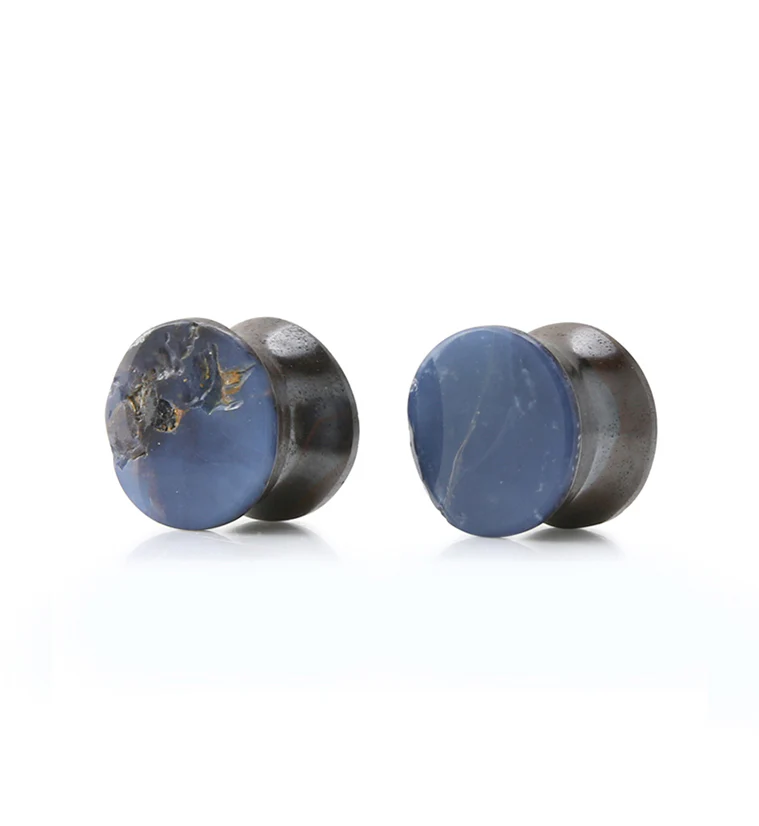 Boulder Opal Stone Plugs 00G (10mm) Version 1 - Image 2