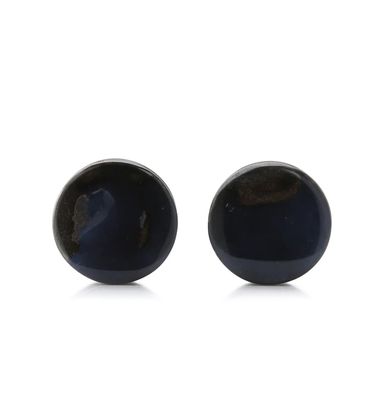 Boulder Opal Stone Plugs 1/2" (12mm) Version 6