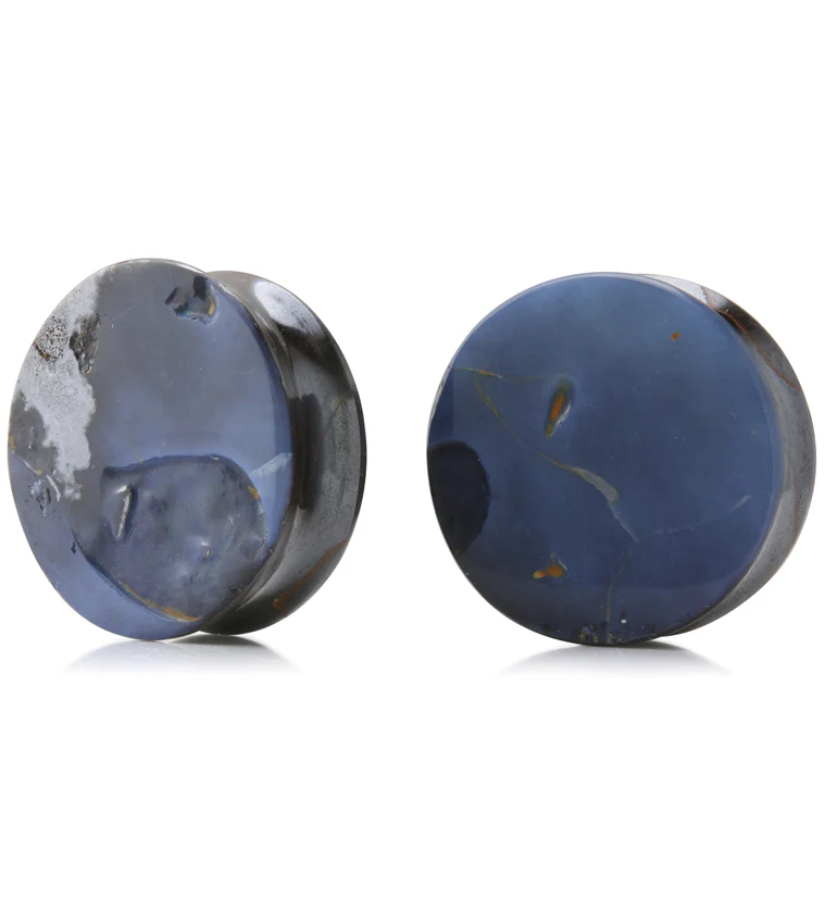 Boulder Opal Stone Plugs 1 Inch (25.5mm) Version 19 - Image 2