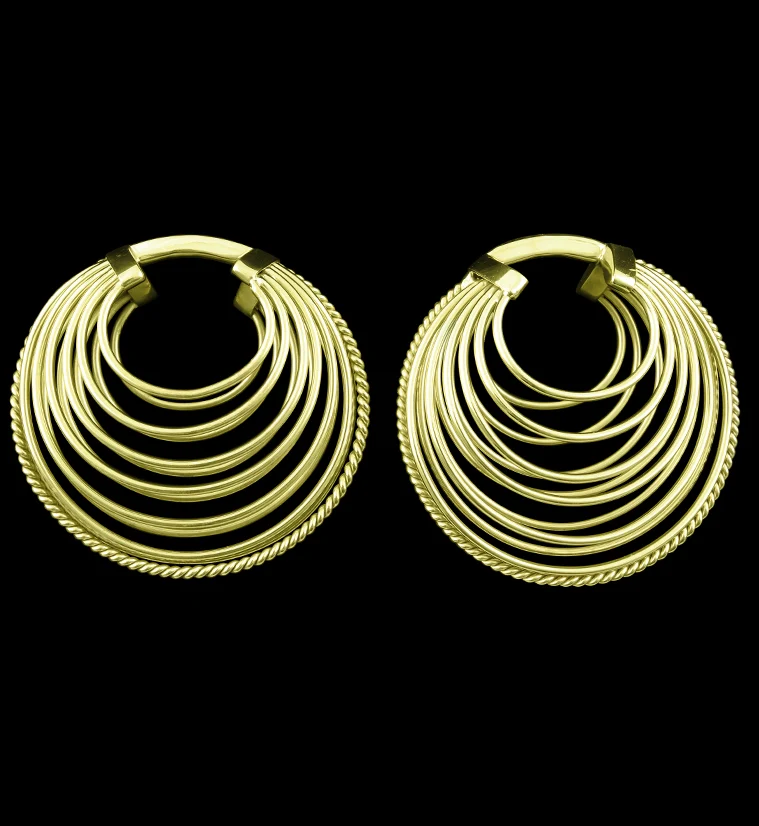 Braided Multi Hoop Brass Hangers