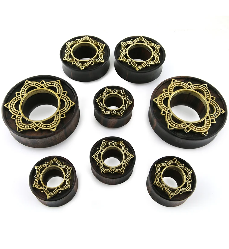 Brass Florid Areng Wooden Tunnels - Image 2