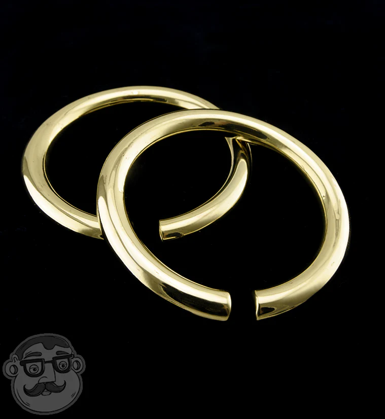 Brass Hoop Ear Weights - Image 3