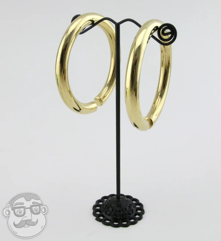 Brass Hoop Ear Weights - Image 7
