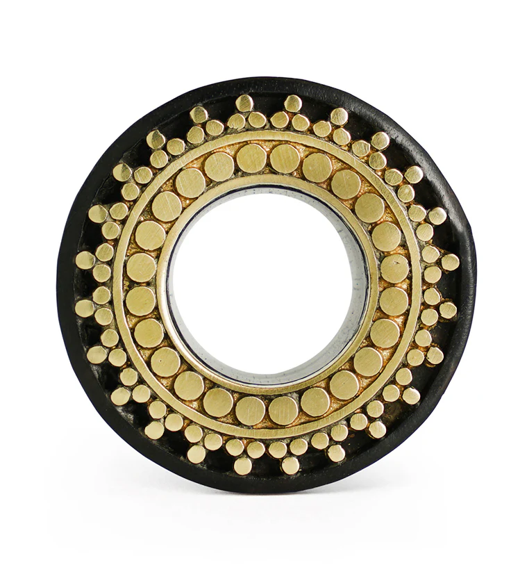 Brass Motif Areng Wooden Tunnels - Image 3