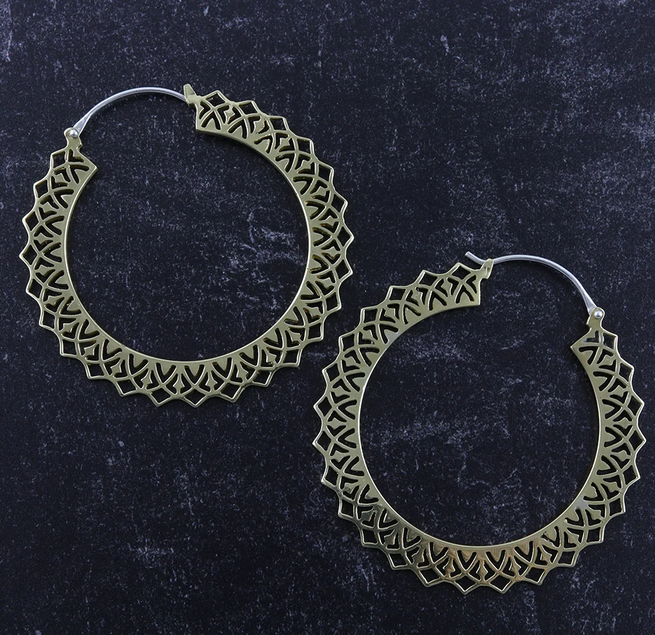 Brink Brass Earrings - Weights - Image 2