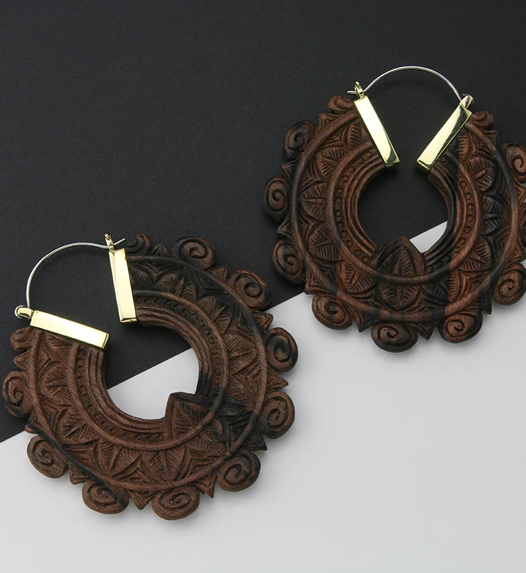 Bullion Areng Wooden Hangers / Earrings - Image 2
