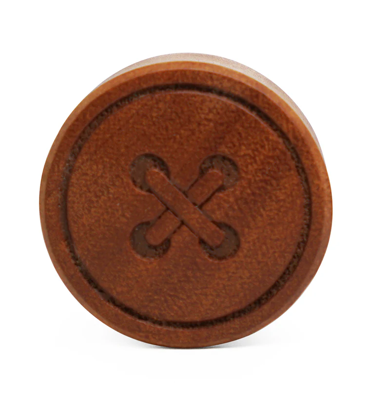 Button Engraved Wood Plugs - Image 2