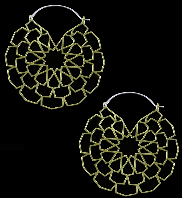 Buxom Brass Earrings - Weights