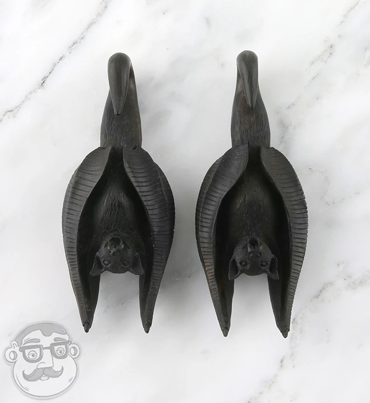 Carved Bat Wooden Hangers - Image 4