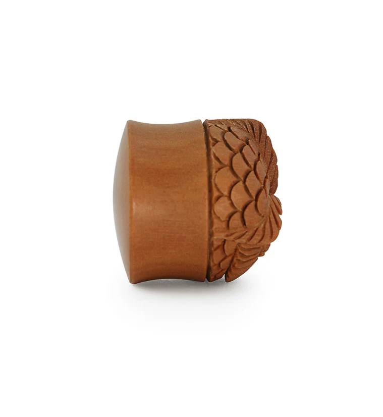 Carved Owl Wood Plugs - Image 9