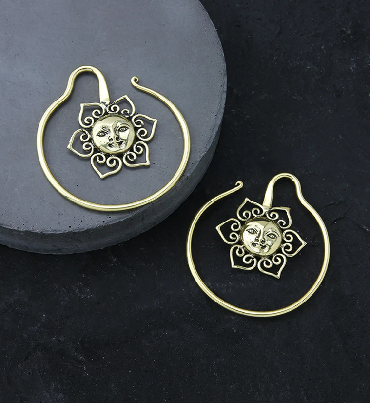 Sol Brass Ear Weights - Image 2