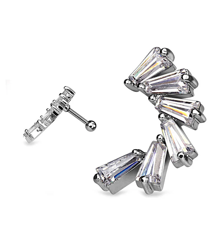 Cascade CZ Tragus - Cartilage Barbell
