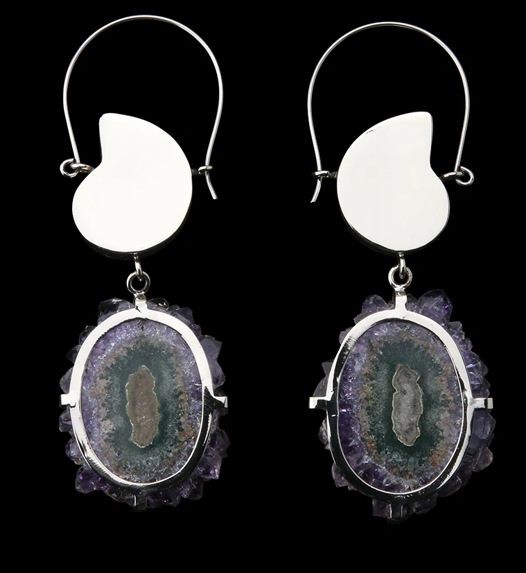 Cavern Ammonite & Stalactite Titanium Hangers - Image 4