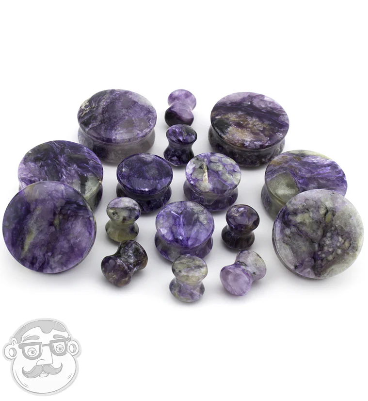 Charoite Stone Plugs - Image 2