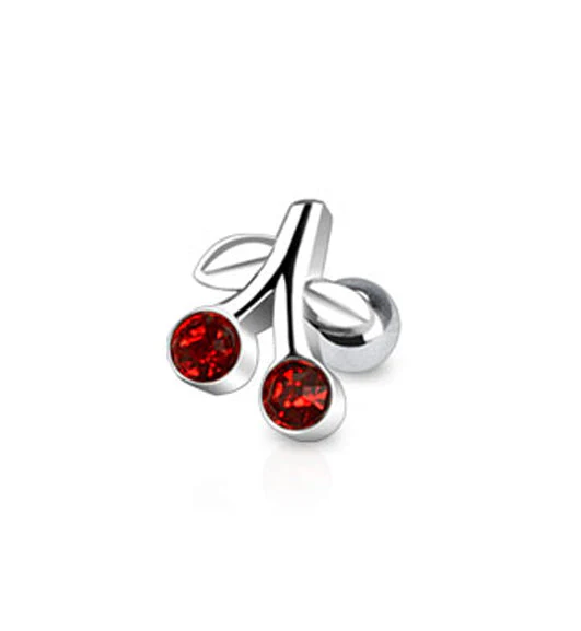 Cherry Red Cartilage Barbell - Image 2