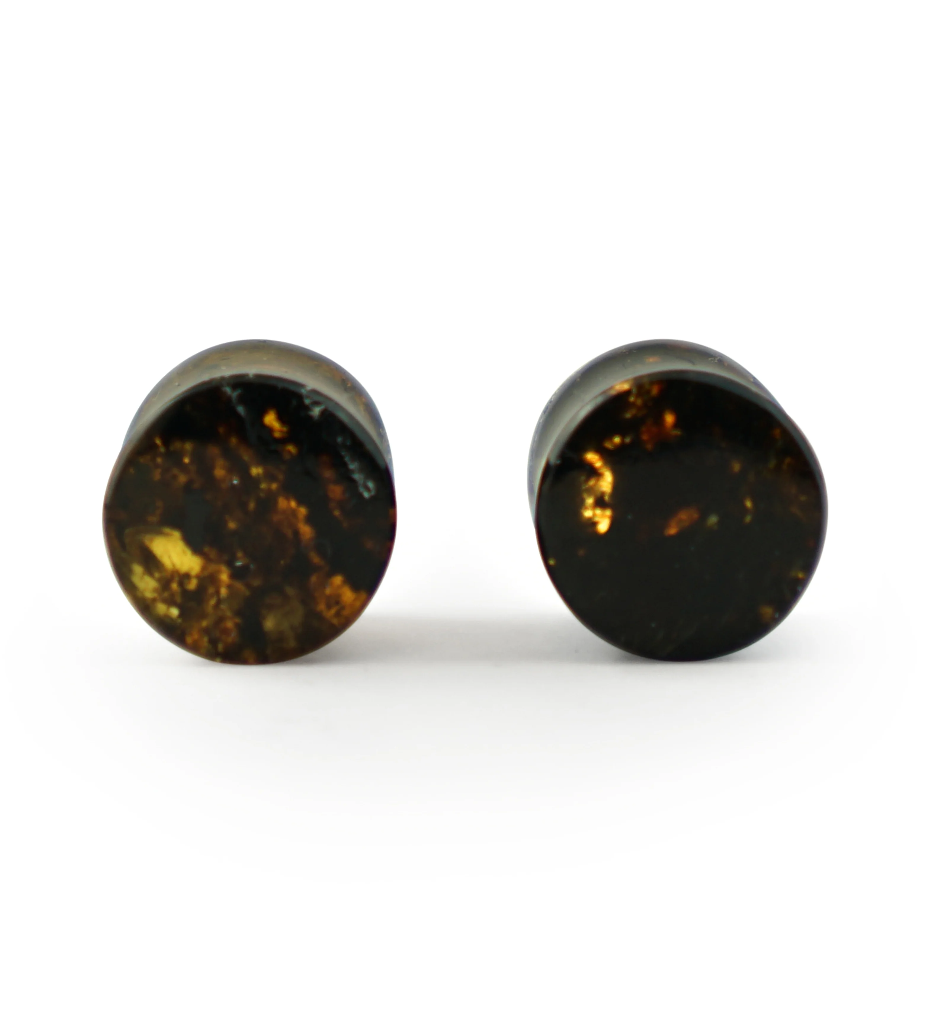 Chiapas Amber Plugs 00G (10mm) - Version 5 (Rough Edges)